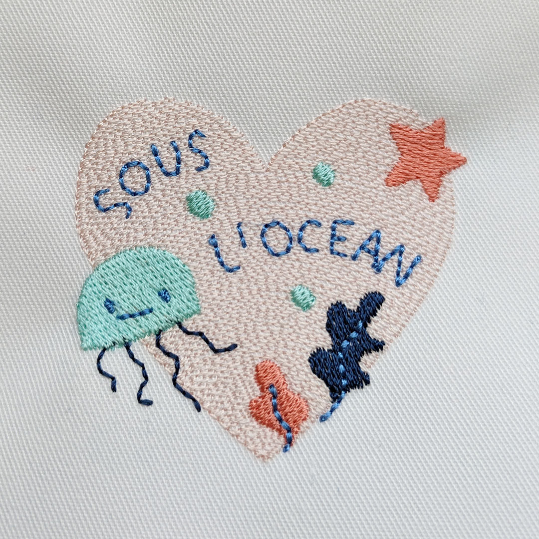 Lot de 10 motifs pour brodeuse numérique OCEAN 🐠