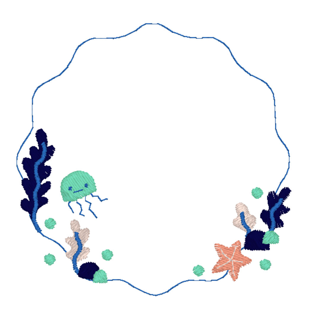 Lot de 10 motifs pour brodeuse numérique OCEAN 🐠