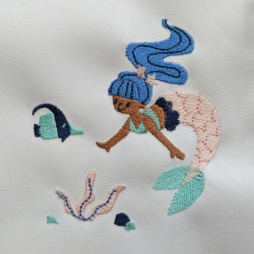 motif pour brodeuse numérique OCEAN 🧜‍♀️